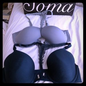 Soma racer back front closure bra bundle